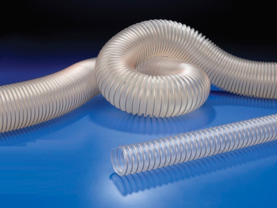 Manguera de aspiración de viruta. Tubo Flexible - Vacuflex PU400 - Ind. Alemana